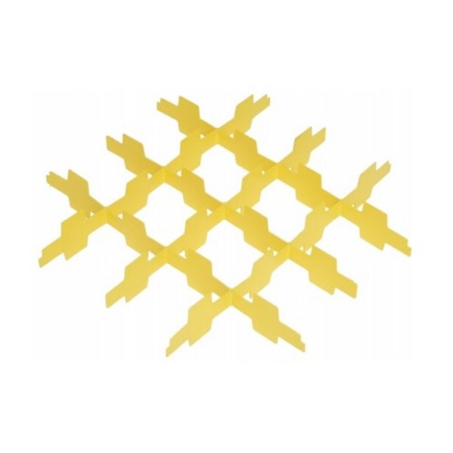 Fack till diskkorg 50cm 16-fack gul