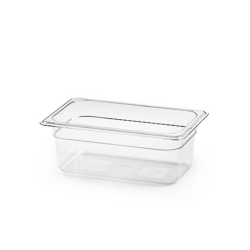 Kantin plast transparent GN 1/4 100mm