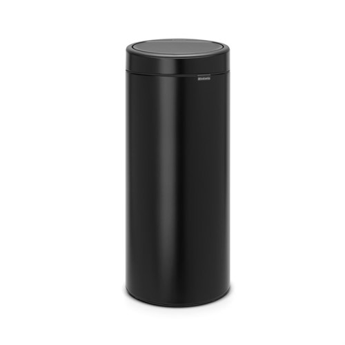 Papperskorg Brabantia Touch Bin New 30lit Matt svart