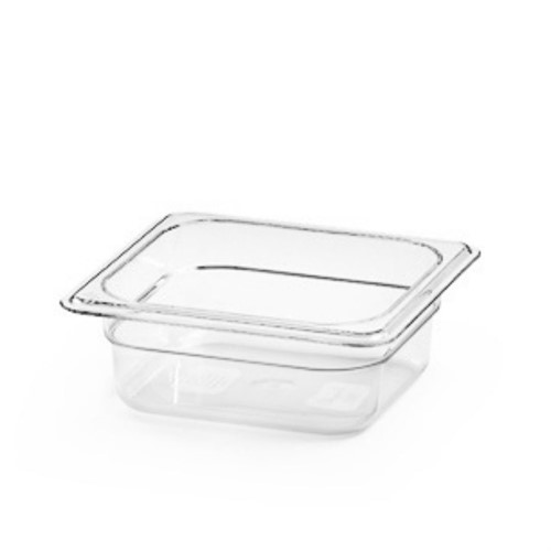 Kantin plast transparent GN 1/6 65mm
