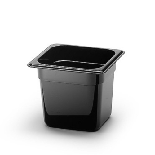 Kantin plast svart GN 1/6 150mm