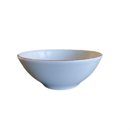 Skål Royal 13cm vit med prickar o rand