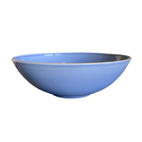 Skål Royal 21cm blå med prickar o rand