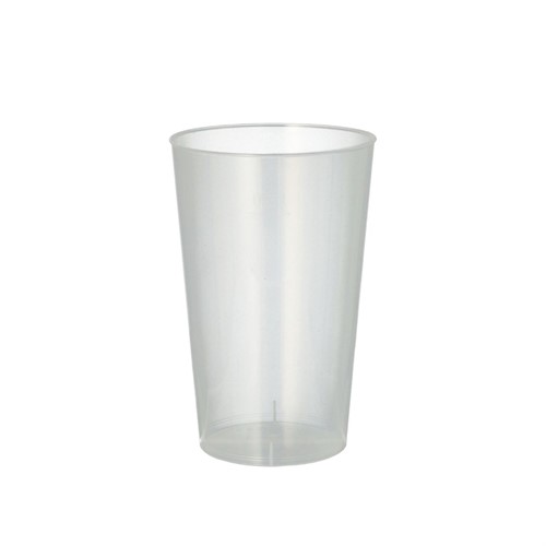 Plastglas flergångs 30cl transp 500st/fp