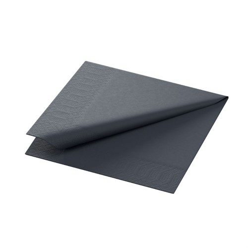Servett 24cm 2-lag Duni svart 2400st/fp