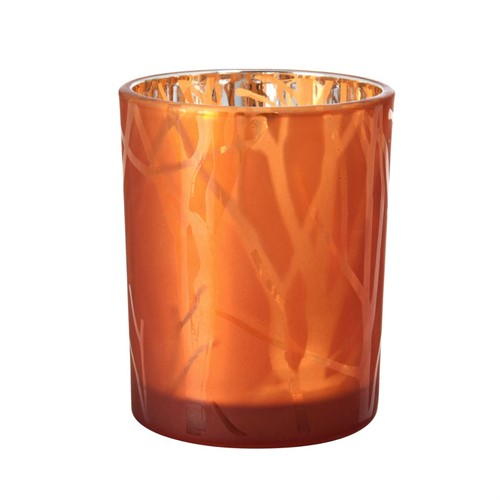 Ljushållare glas Shimmer Rust höjd 10cm