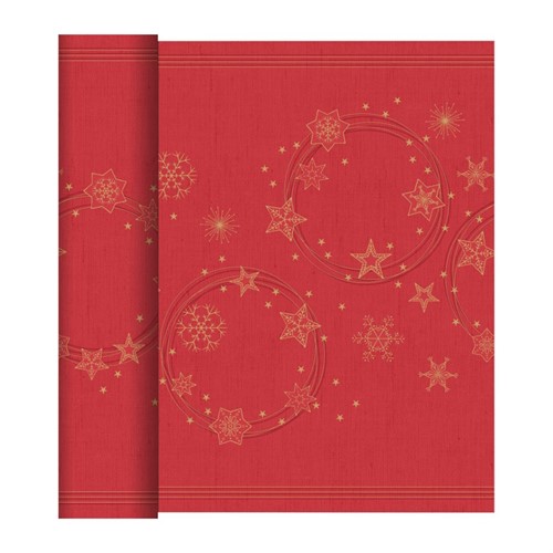 Julvepa Dunicel 0,24x24m Star Shine Duni röd 4st/fp
