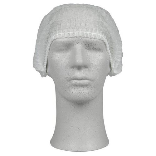 Hårnät/mössa one size vit 200st/infp