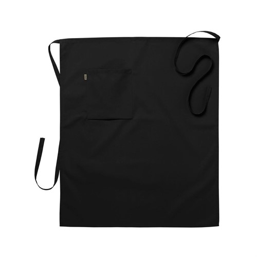 Midjeförkläde 2645 Segers 75x85cm svart med ficka