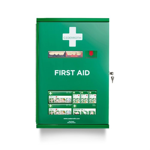Första hjälpen-skåp Double Door plåt Cederroth