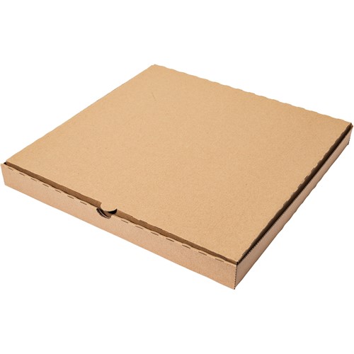 Pizzakartong well brun u tryck 30x30x3,5mm 150st/fp