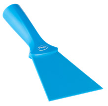Skrapa nylon 100mm med gängat handtag Vikan blå