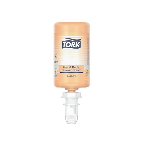 Duschcreme Hair &amp; body Tork Luxury flytande S4 1000ml 6st/fp