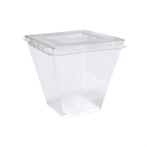 Lock till dessertbägare 12cl transparent 500st/fp