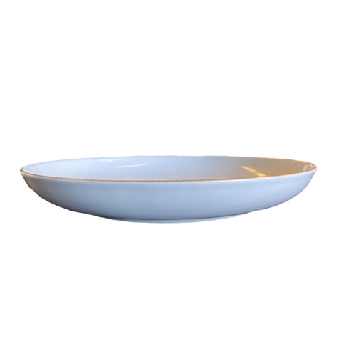 Tallrik flat Rondo 17,5cm vit med rand