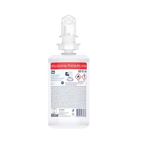 Handdesinfektion Skum m alkohol Tork S4 950ml 6st/fp