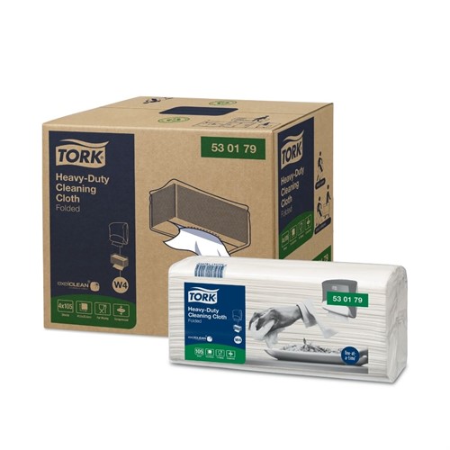 Rengöringsduk Tork Kraftig W4 vit 420st/fp