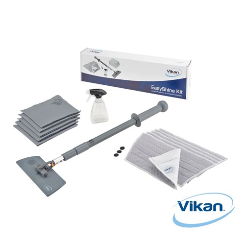 Rengöringsset Easyshine Vikan m flexibelt moppstativ grå