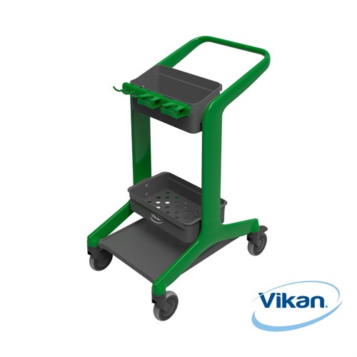 Rengöringsstation mobil HyGo Vikan 78cm grön