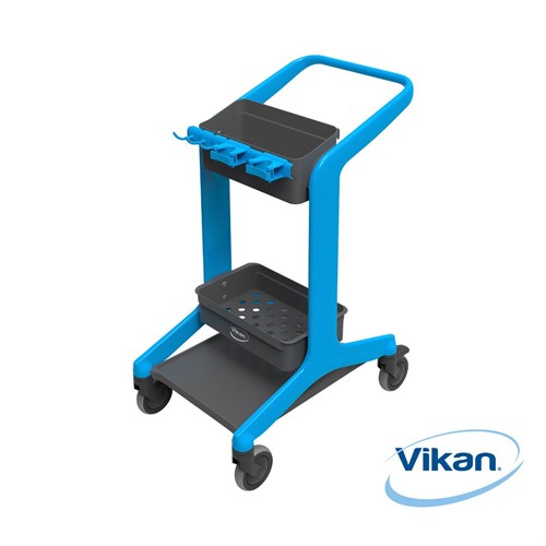 Rengöringsstation mobil HyGo Vikan 78cm blå