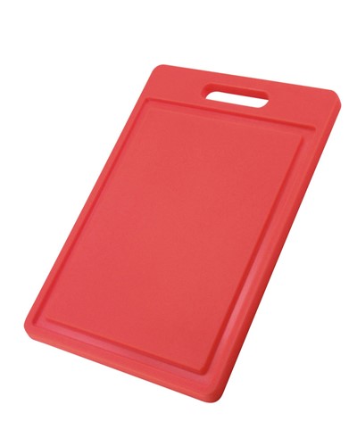 Skärbräda plast 350x250x12mm röd