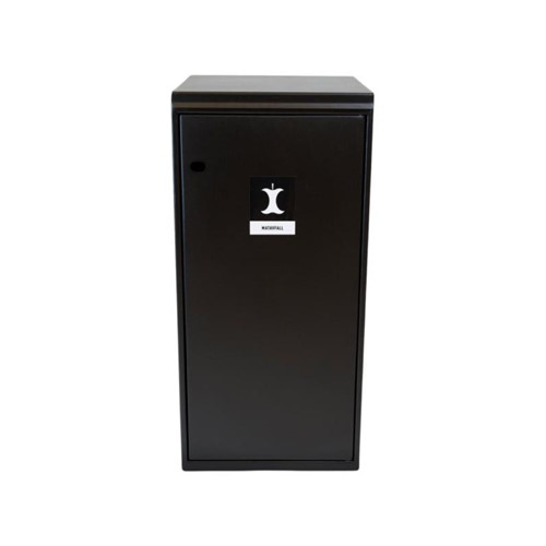 Sorteringskärl 125 lit lock utan hål svart