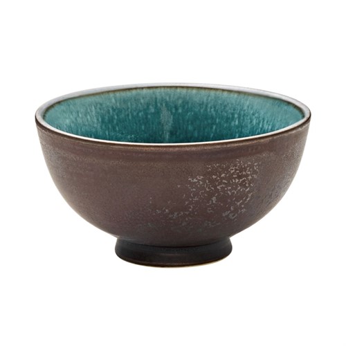 Skål dia 12cm brun/turkos Playground