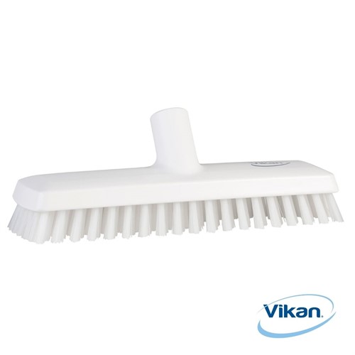 Golvskrubb m/vattengenomlöpning mycket hård Vikan 270mm vit