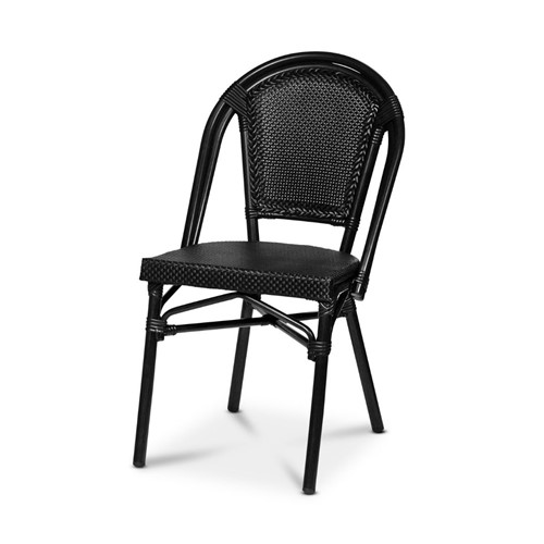 Caféstol Paris textilene svart