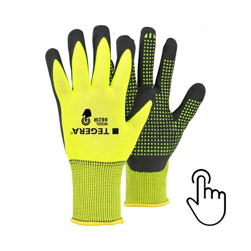 Syntethandske Tegera® 8821R gul/svart