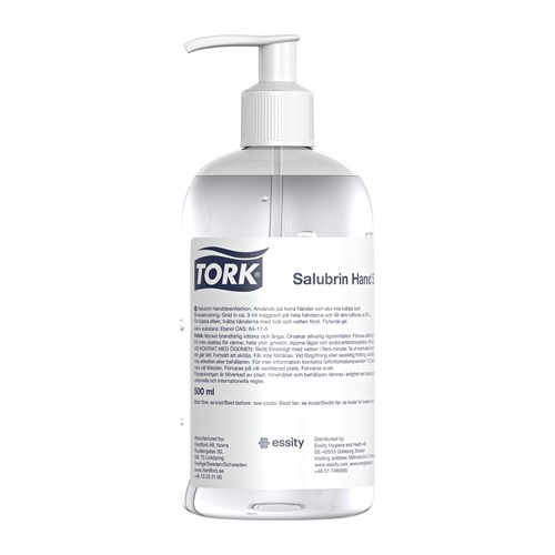 Handdesinfektion pump Tork Salubrin Gel 500ml
