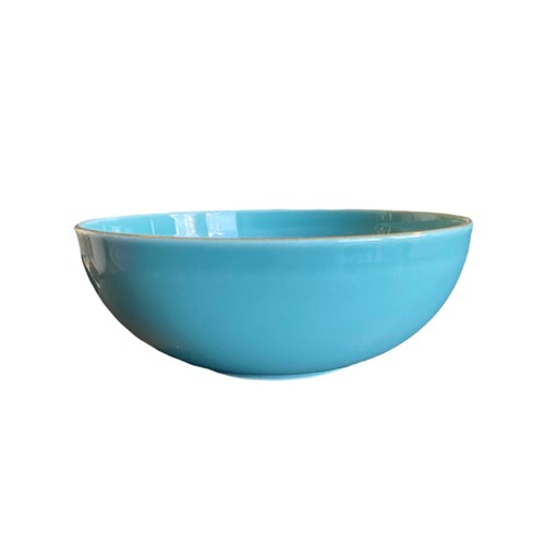 Skål Venus 20cm turkos med rand
