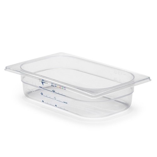 Kantin PP transparent GN 1/4 65mm