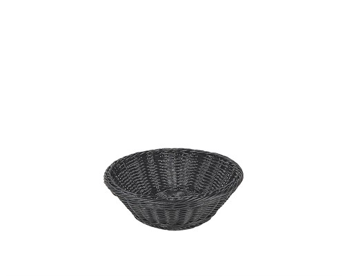 Brödkorg plast rund dia 26cm svart