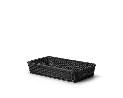 Brödkorg plast 53x32cm svart