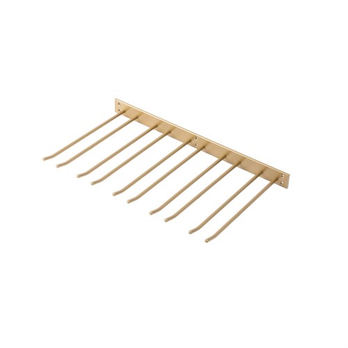 Glashängare 30cm djup vägghängd guld