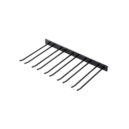 Glashängare 30cm djup vägghängd svart