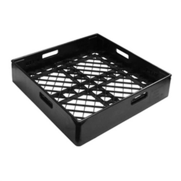 Diskkorg 50cm koppar & glas svart