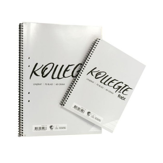 Kollegieblock A4 60g 70 bl linjerat