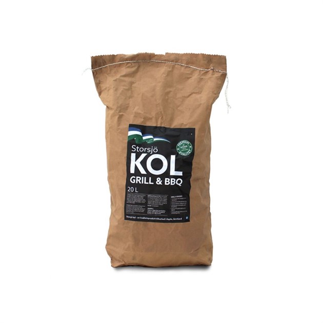 Grillkol Storsjökol Premium 20 lit 3-4kg