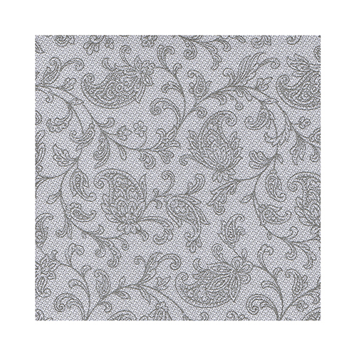 Servett Royal Collection 1/4-vikt 25cm grå Ornaments 280st/fp