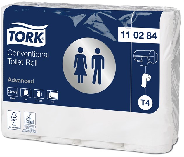 Toalettpapper T4 Tork Advanced 24rle/fp