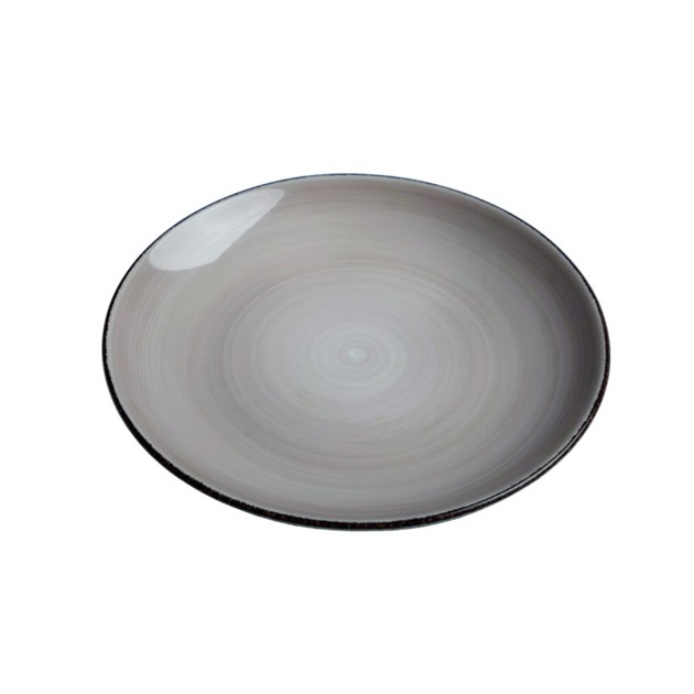 Tallrik flat Hotel 19cm Blocho handmålad beige