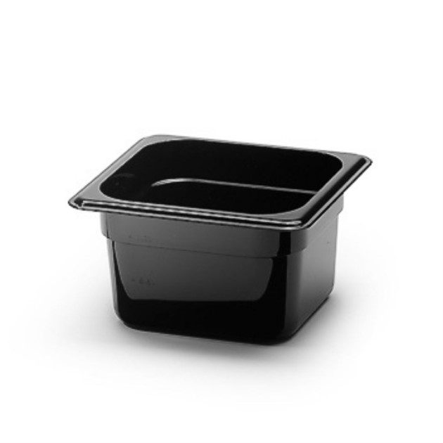 Kantin plast svart GN 1/6 100mm