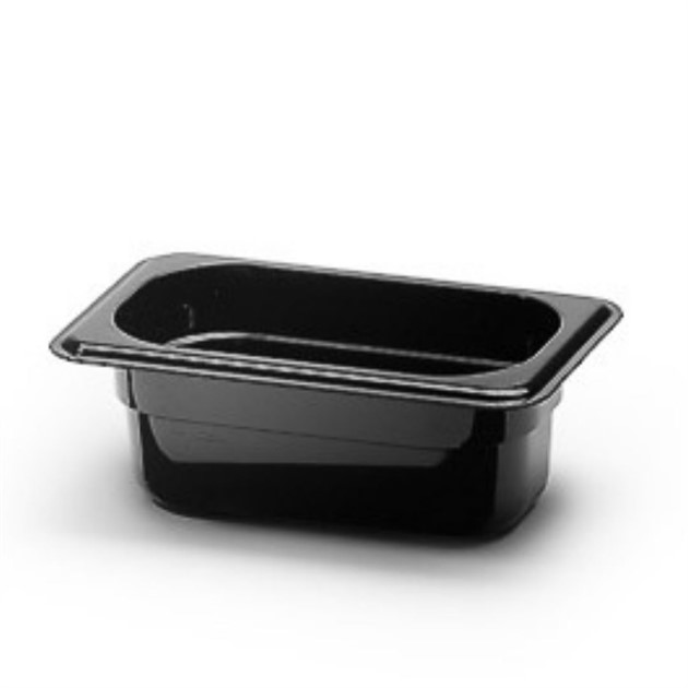 Kantin plast svart GN 1/9 65mm