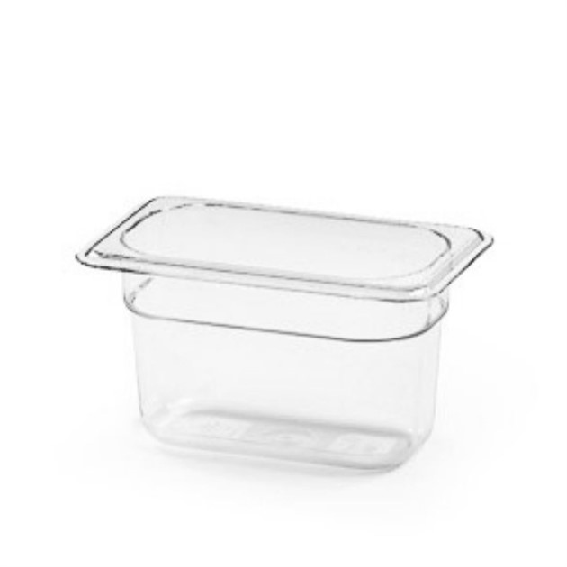 Kantin plast transparent GN 1/9 100mm
