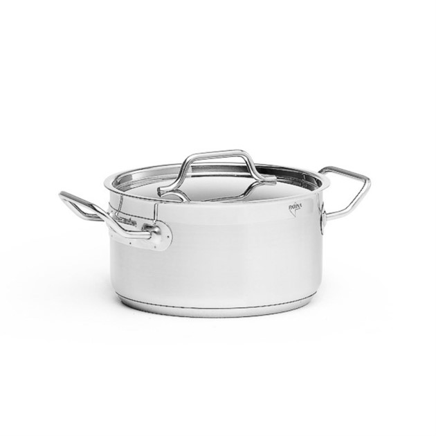 Kittel låg med lock 3 lit litergradering rostfri