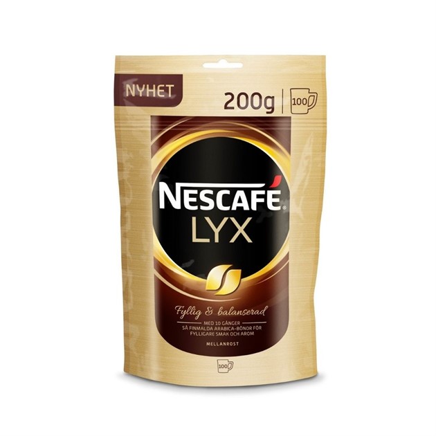 Snabbkaffe Nescafé Lyx mellanrost Soft 200g 12st/fp
