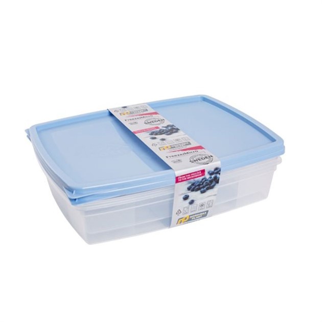 Förvaringsburk PP Frys/micro 1,5 lit 2st/fp