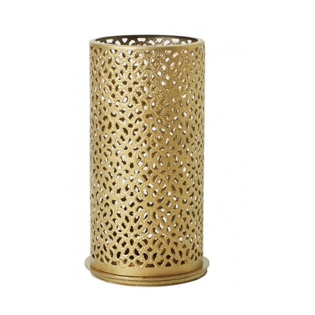 Ljushållare Bliss metall höjd 14cm guld